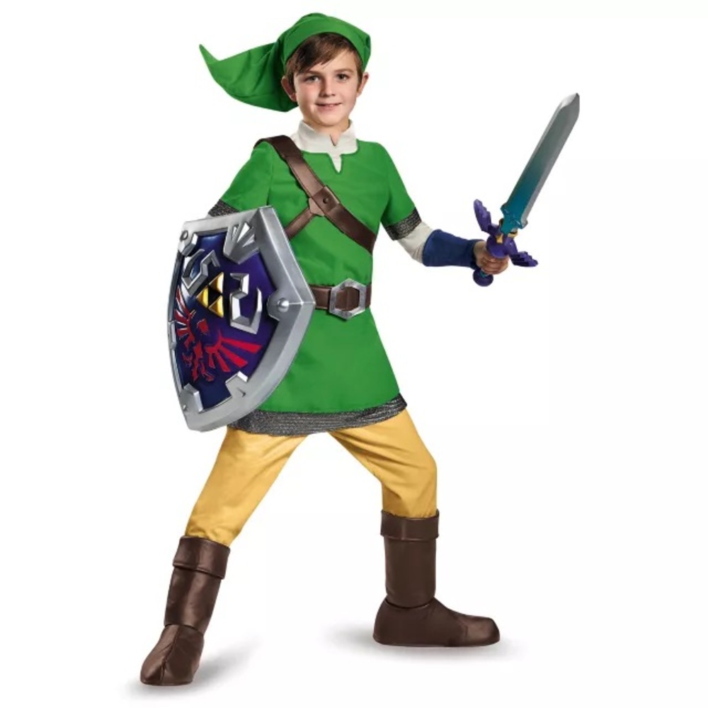 Zelda Link Teen 14-16 XL Halloween Costume Nintendo